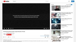 
                            1. Introducing Worcester's Specification Portal - YouTube