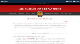 
                            5. Introduction and FAQs | Los Angeles Fire Department