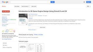 
                            9. Introduction to 3D Game Engine Design Using DirectX 9 and C#