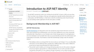 
                            2. Introduction to ASP.NET Identity - ASP.NET 4.x | Microsoft Docs