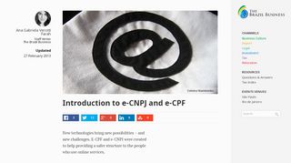 
                            1. Introduction to e-CNPJ and e-CPF - The Brazil Business