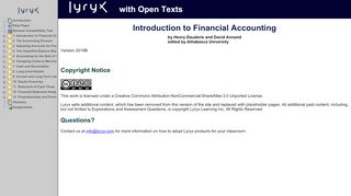 
                            10. Introduction to Financial Accounting ~ Lyryx Learning Inc