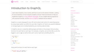 
                            8. Introduction to GraphQL | GraphQL