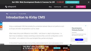 
                            5. Introduction to Kirby CMS — SitePoint