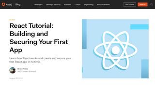 
                            5. Introduction to React + Tutorial How To Build Your First App - Auth0