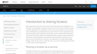 
                            4. Introduction to sharing locators—ArcGIS Pro | ArcGIS Desktop