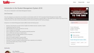 
                            9. Introduction to the Student Management System 2018 - TAFE ...