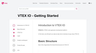 
                            8. Introduction to VTEX IO | VTEX IO - Getting Started