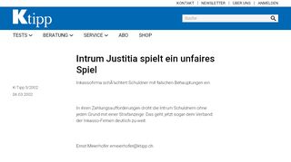 
                            8. Intrum Justitia spielt ein unfaires Spiel - Artikel - …