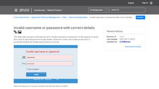 
                            7. Invalid username or password with correct details - Micro Focus ...