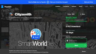 
                            4. Invest in Cityzenith — Republic