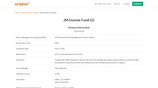 
                            8. Invest in JM Income Fund (G)-growth | Debt | Scripbox