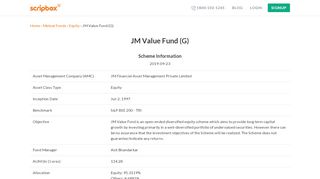 
                            7. Invest in JM Value Fund (G)-growth | Equity | Scripbox