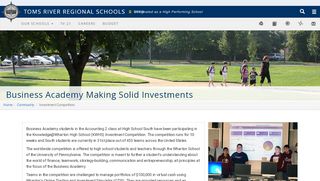 
                            4. Investment Competition | Toms River Regional School District