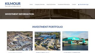 
                            6. Investment Information - Kilmour Investments