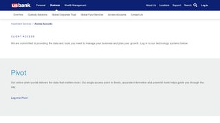 
                            7. Investment services client account access | U.S. Bank