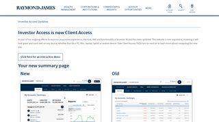 
                            4. Investor Access Updates - Raymond James