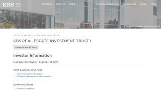 
                            3. Investor Information | KBS