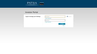 
                            1. Investor Portal: Login