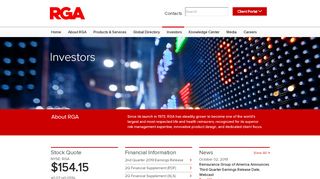 
                            9. Investor Relations | Reinsurance Group of America, Inc