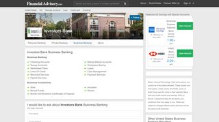 
                            6. Investors Bank Business Banking - us.financialadvisory.com