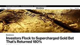 
                            3. Investors Flock to Supercharged Gold Bet That's Returned 180 ...