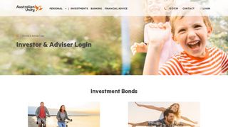 
                            3. Investors login - Australian Unity