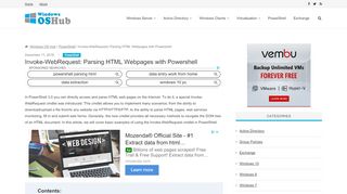 
                            4. Invoke-WebRequest: Parsing HTML Webpages with Powershell