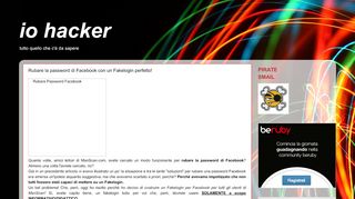 
                            6. io hacker: Rubare la password di Facebook con un Fakelogin perfetto!