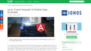 
                            8. Ionic 3 and Angular 5 Mobile App Example - …