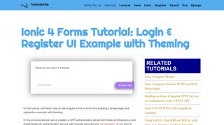 
                            4. Ionic 4 Forms Tutorial: Login & Register UI Example with ...