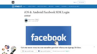 
                            8. iOS & Android Facebook SDK Login error - ITNEXT