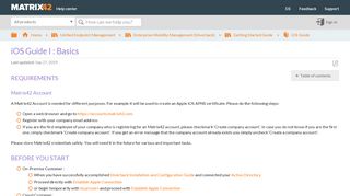 
                            6. iOS Guide I : Basics - Matrix42 Self-Service Help Center
