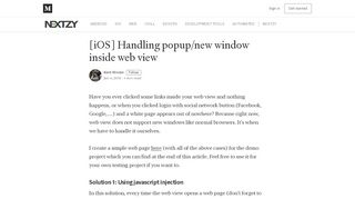 
                            4. [iOS] Handling popup/new window inside web view - Nextzy