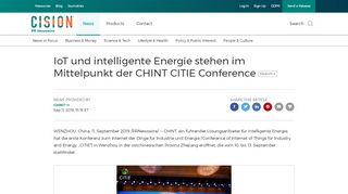 
                            4. IoT und intelligente Energie stehen im Mittelpunkt der CHINT ...