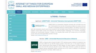 
                            4. IoT4SMEs - Partners