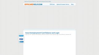 
                            7. Iowa Unemployment Card Balance and Login - Eppicard Help