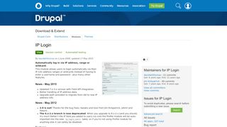 
                            6. IP Login | Drupal.org