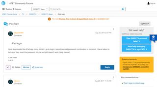 
                            5. IPad login - AT&T Community
