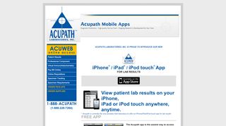 
                            6. iPhone, iPad or iPod touch app - Acupath Laboratories Inc.