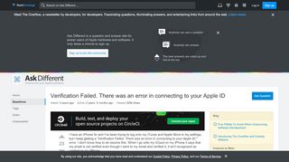 
                            6. iphone - Verification Failed. There was an error in ...