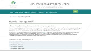 
                            9. IPOnline - CIPC Intellectual Property Online