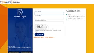 
                            7. iPortal Login - Login: Patient Portal