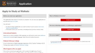 
                            3. IPP login screen - Application - my.waikato.ac.nz