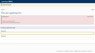 
                            1. IPP login screen - KentVision - University of Kent