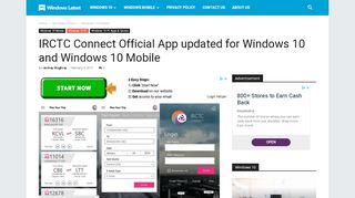 
                            10. IRCTC Connect Official App updated for Windows …