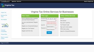 
                            2. iReg Login - Virginia Tax