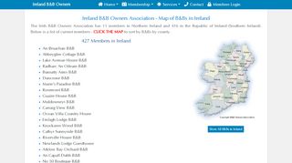
                            3. Ireland B&B Map of Members - bnbowners.com