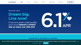 
                            8. Ireland’s Lowest Loan Rate Over €20,000 - Avantcard