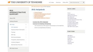 
                            6. IRIS Helpdesk - IRIS Administrative Support